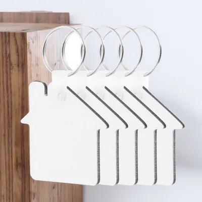 Wood Ring Blank - 5 unidades de chaveiros em branco