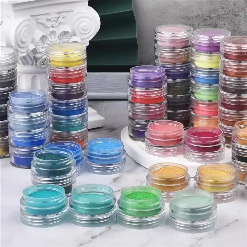 Resin Glitter Pack - 6 unidades de pigmento mineral de