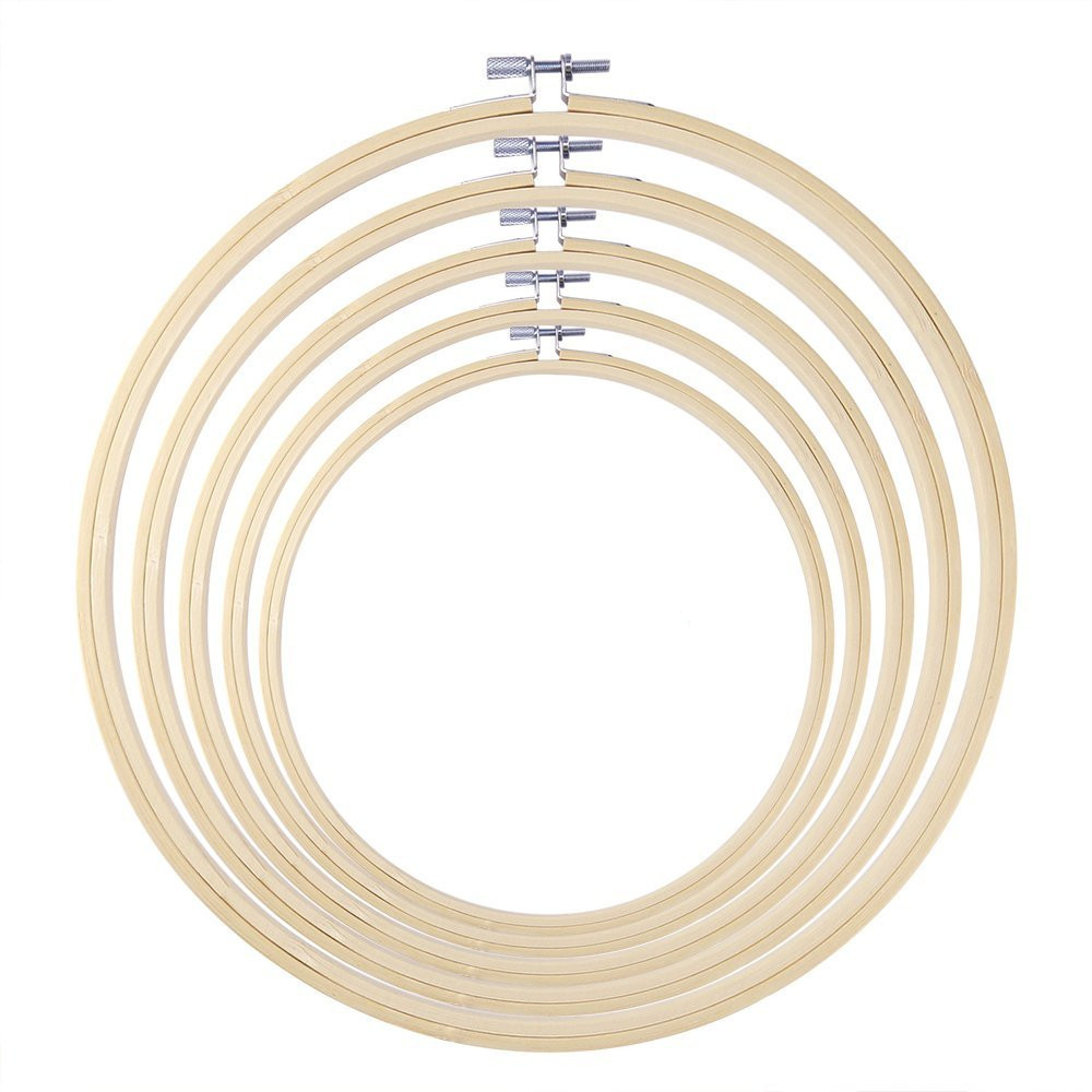 30cm diy bordado aro ferrament - Wood Ring Blank avaliação e preço