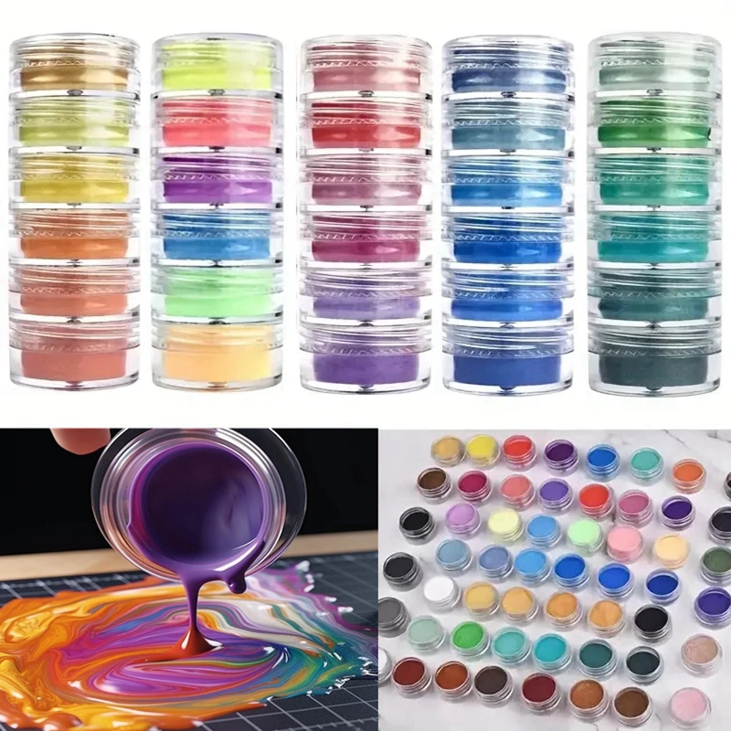 6 unidades de pigmento mineral - Resin Glitter Pack avaliação e preço