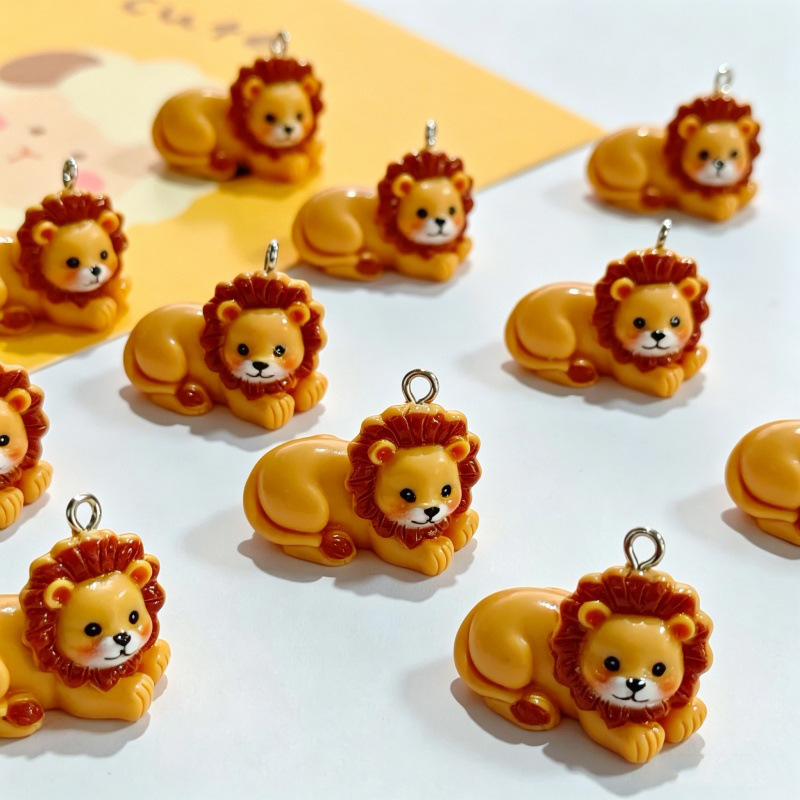 6 peças de pingentes de leão f - Resin Crafts Diy avaliação e preço